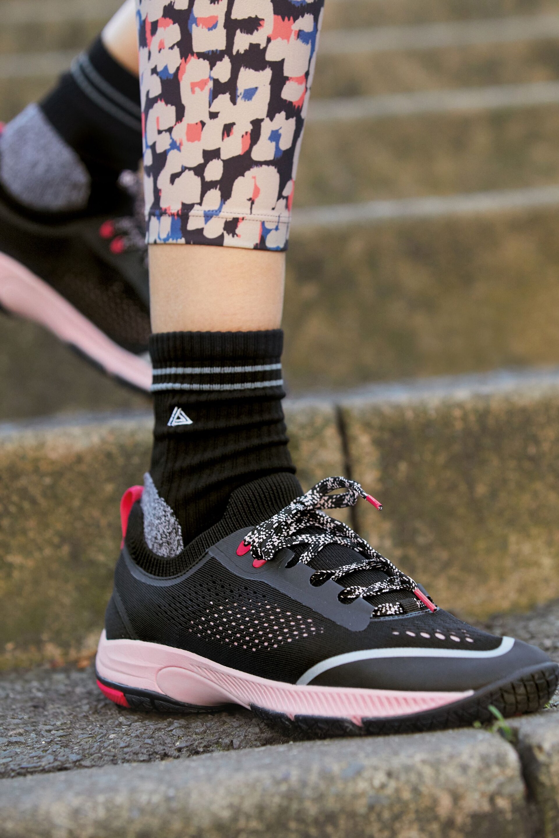 Black & Pink Next Active Sports V254W Running Trainers - Image 9 of 26