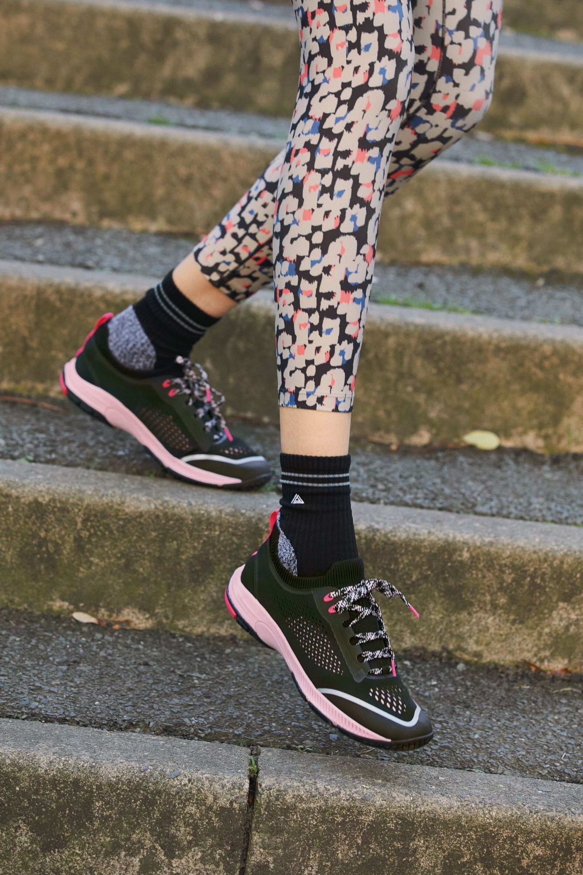 Black & Pink Next Active Sports V254W Running Trainers - Image 11 of 26