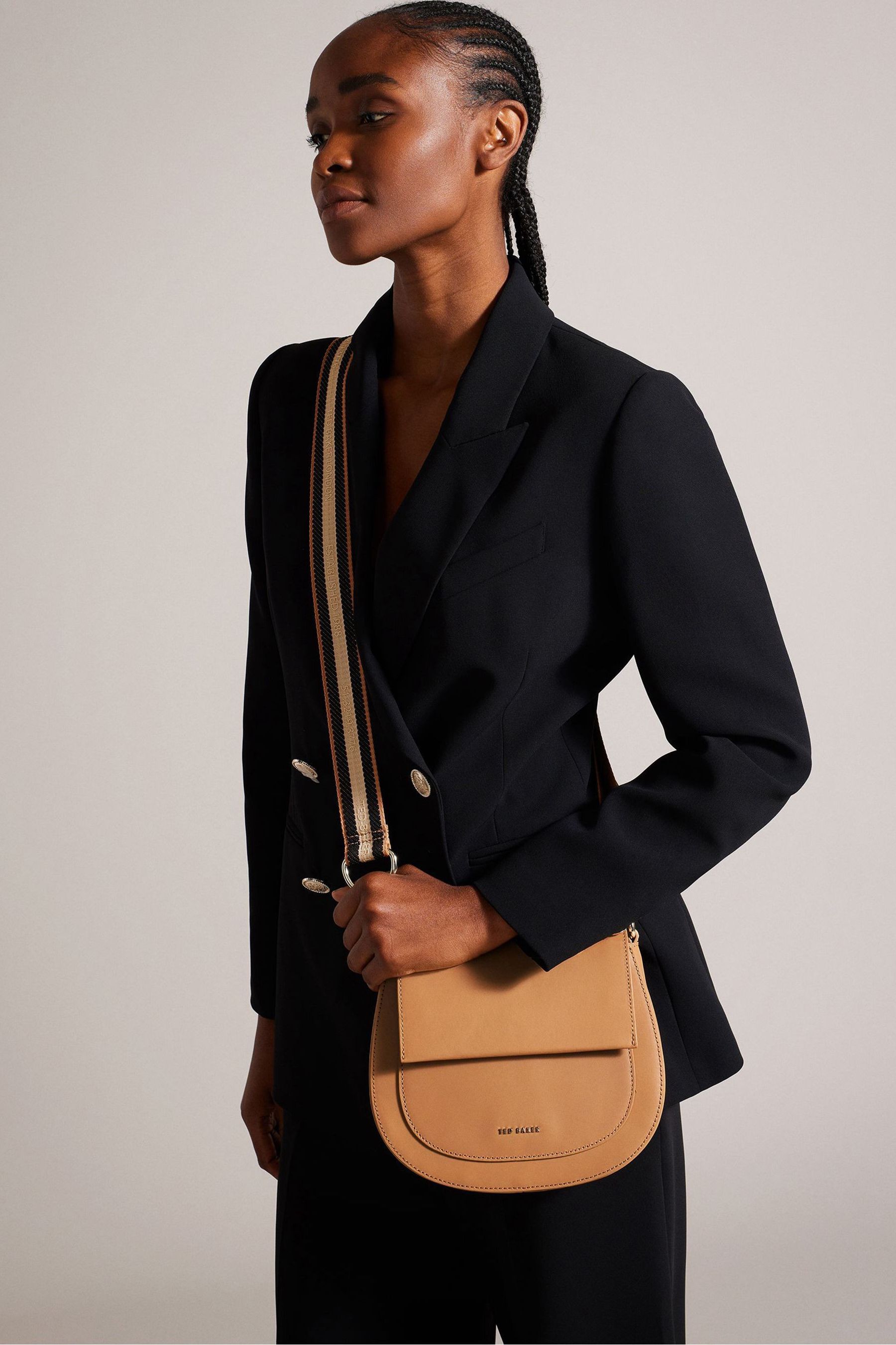 Buy Ted Baker Brown Branded Webbing Darcell Satchel Cross Body Bag from Next Luxembourg