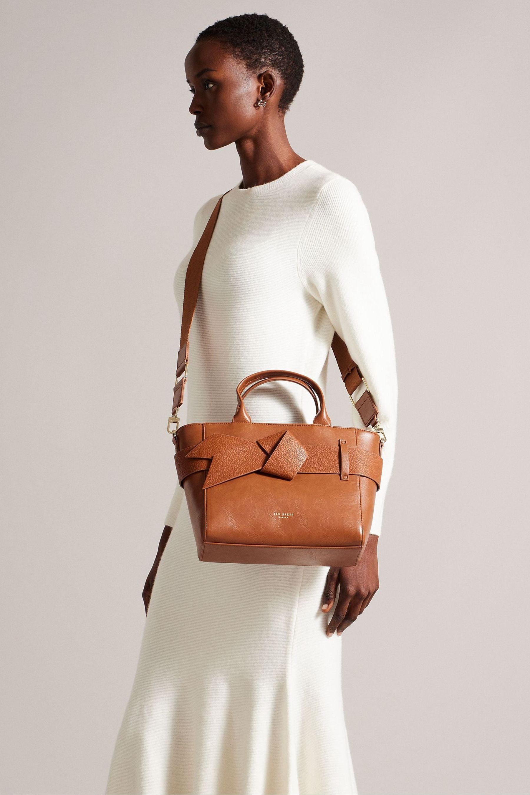 Ted Baker Cream Jimsa Knot Bow Tote Bag