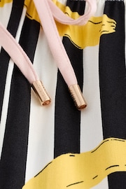 Rockett St George Monochrome Stripe Banana Print Woven Viscose Button Through Pyjamas - Image 10 of 10