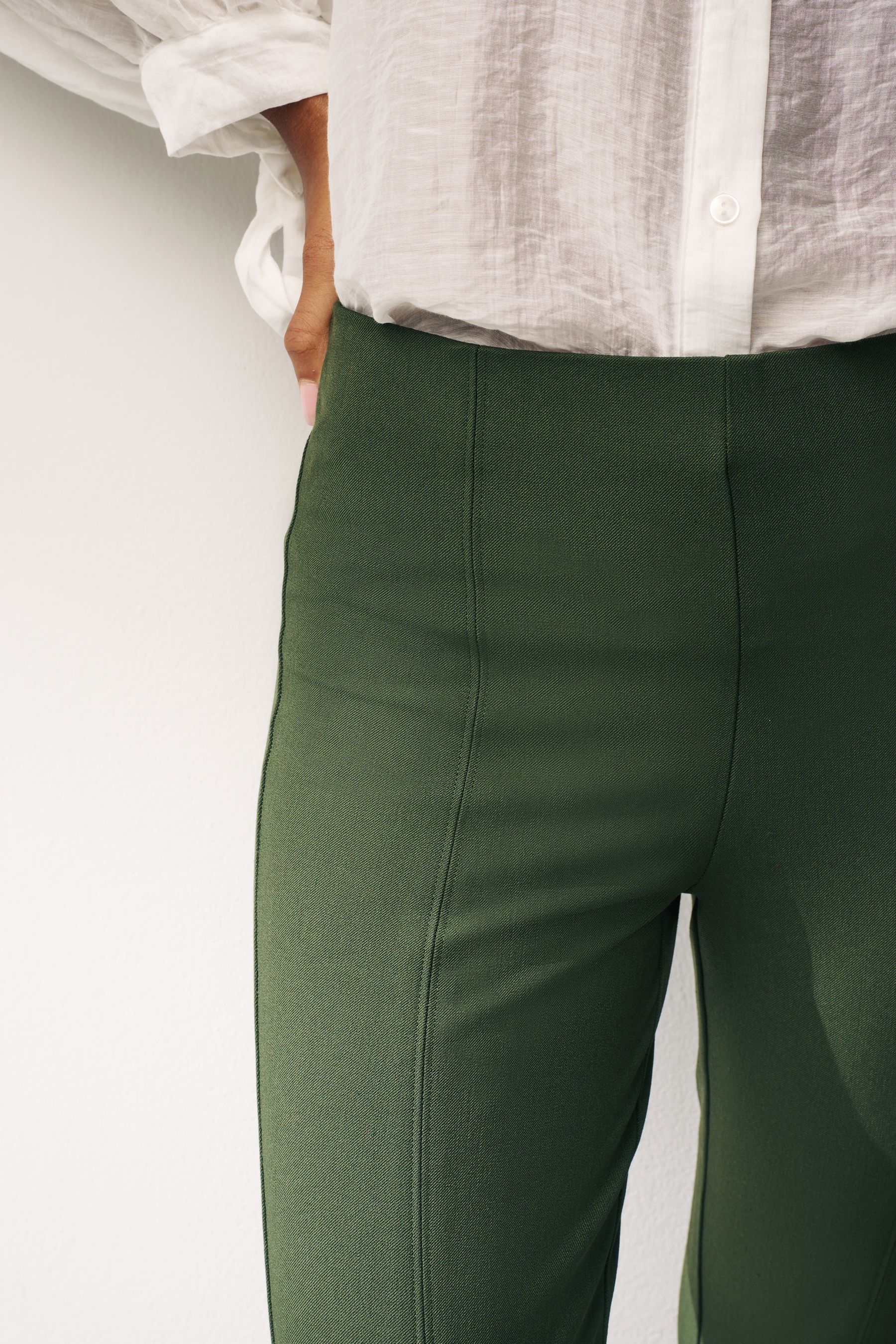 Khaki Green Ultimate Stretch Skinny Trousers