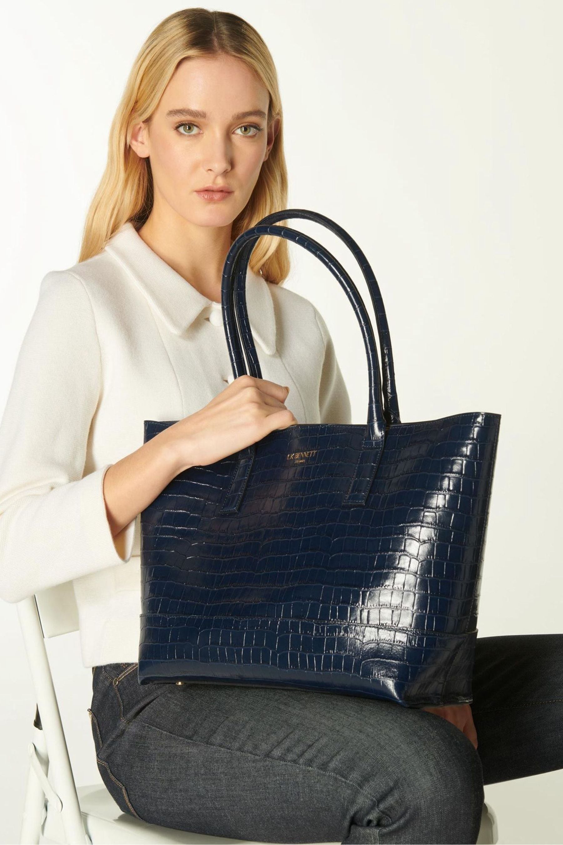Buy LK Bennett Lacey Black Tote Bag from the Next UK online shop