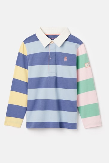 Joules Perry Multi Striped Rugby Shirt