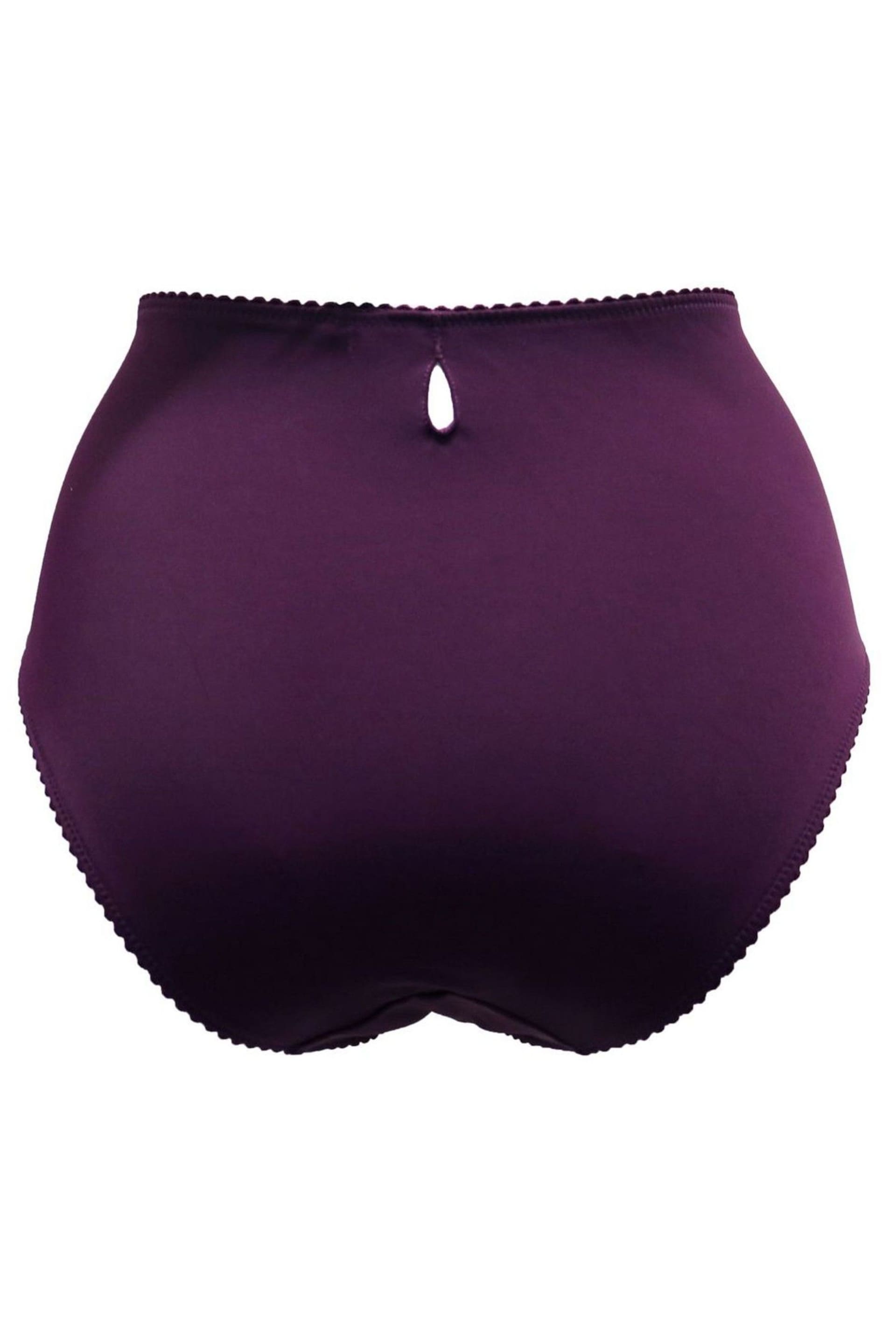 Pour Moi Purple St Tropez High Waist Deep Briefs - Image 4 of 4