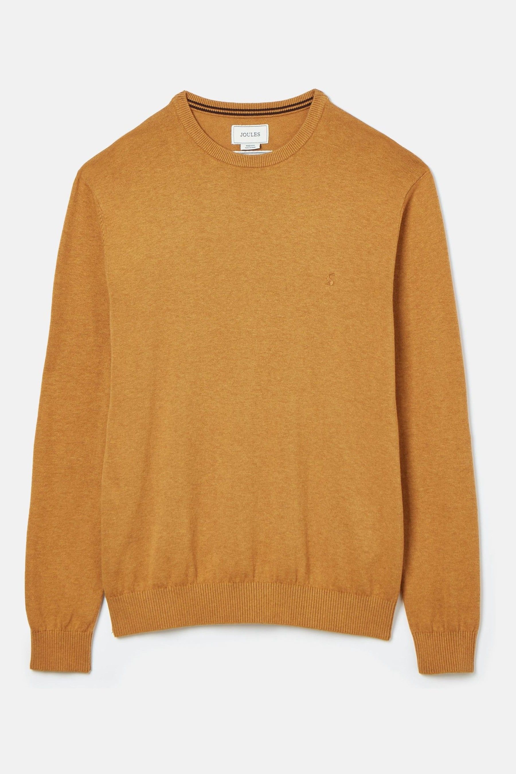 Buy Joules Jarvis Dark Yellow Crew Neck Knitted Jumper from the Next UK online shop