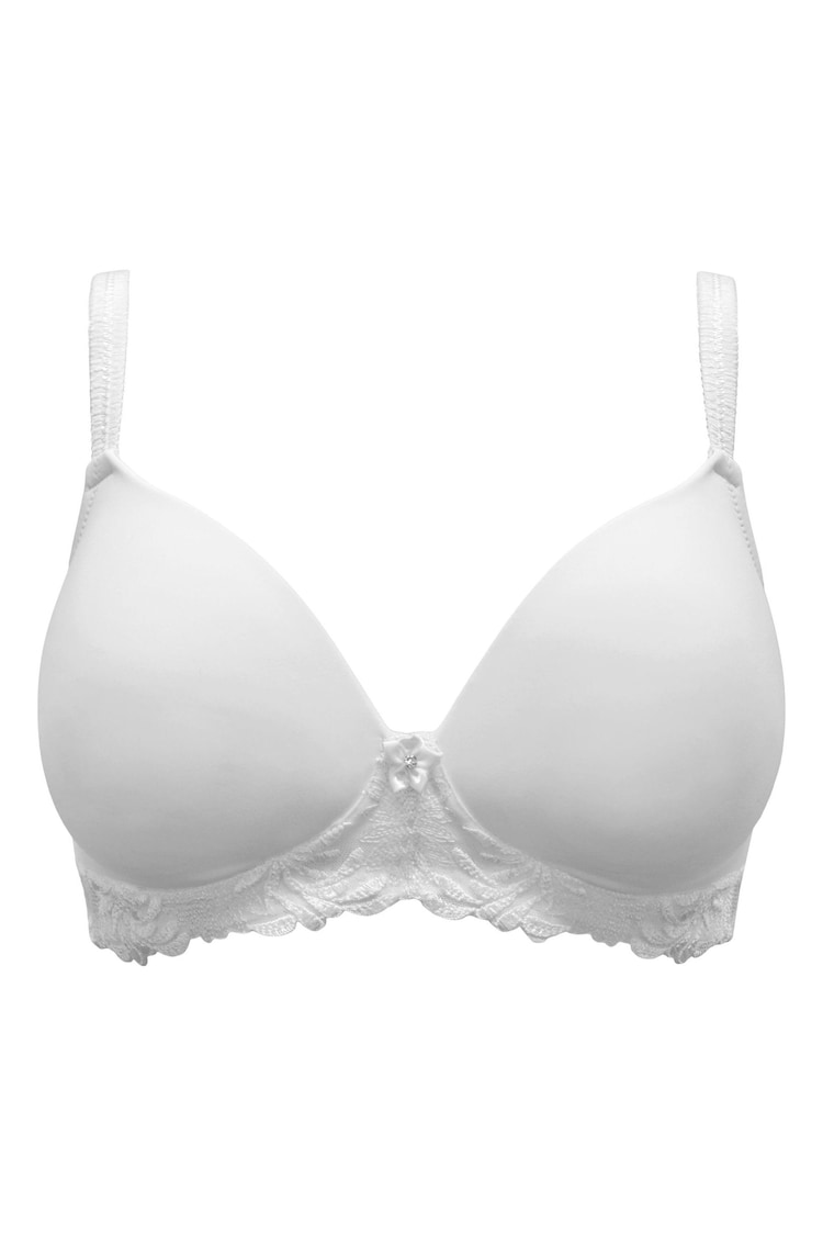 Pour Moi White St Tropez Padded Non Wired T-Shirt Bra - Image 2 of 3