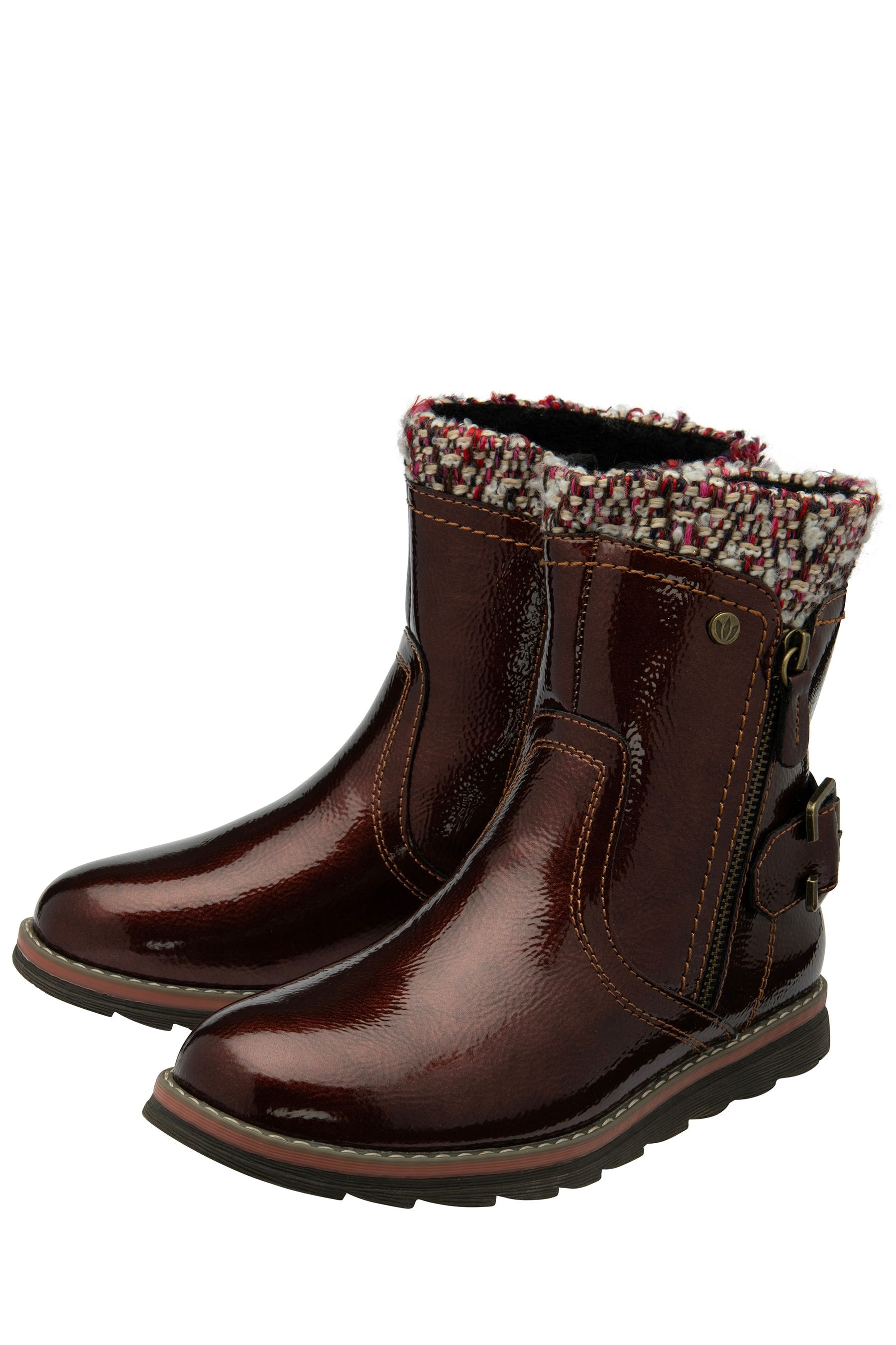 Buy Lotus Brown Flat Zip Up Ankle Boots from Next United Arab Emirates