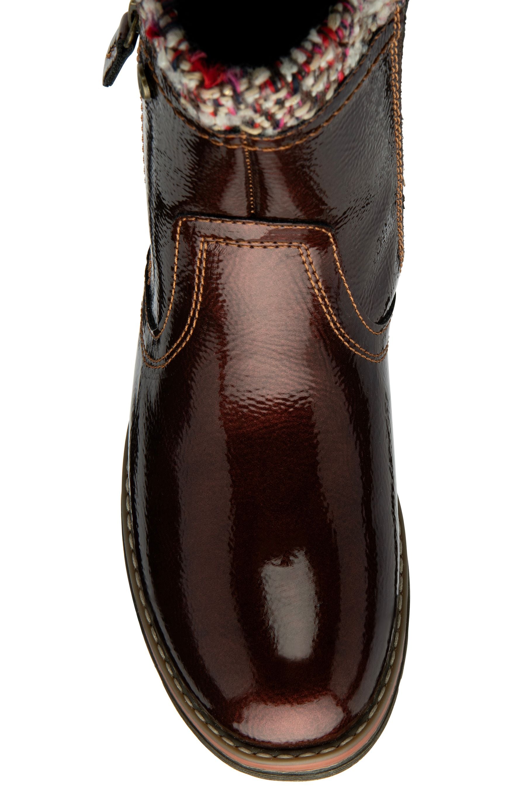 Buy Lotus Brown Flat Zip Up Ankle Boots from Next Canada