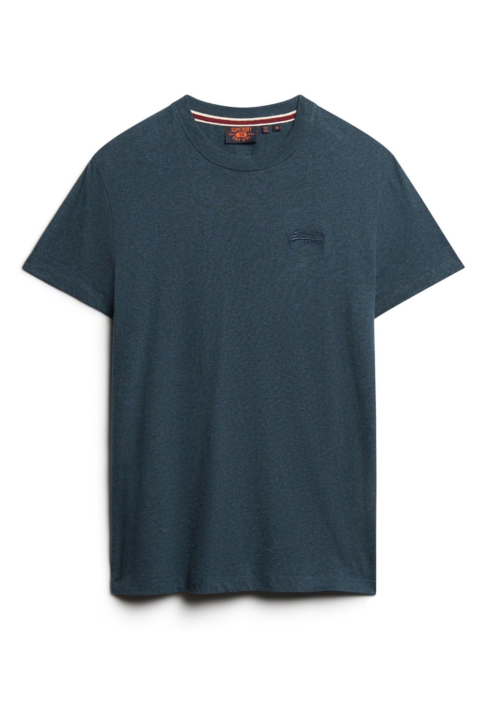 Superdry Blue Vintage Logo Embroided T-Shirt - Image 4 of 6