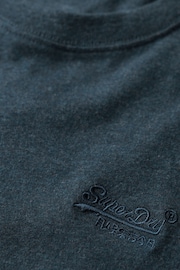 Superdry Blue Vintage Logo Embroided T-Shirt - Image 5 of 6