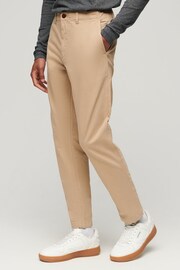Superdry Brown Slim Officers Chinos Trousers - Image 1 of 7