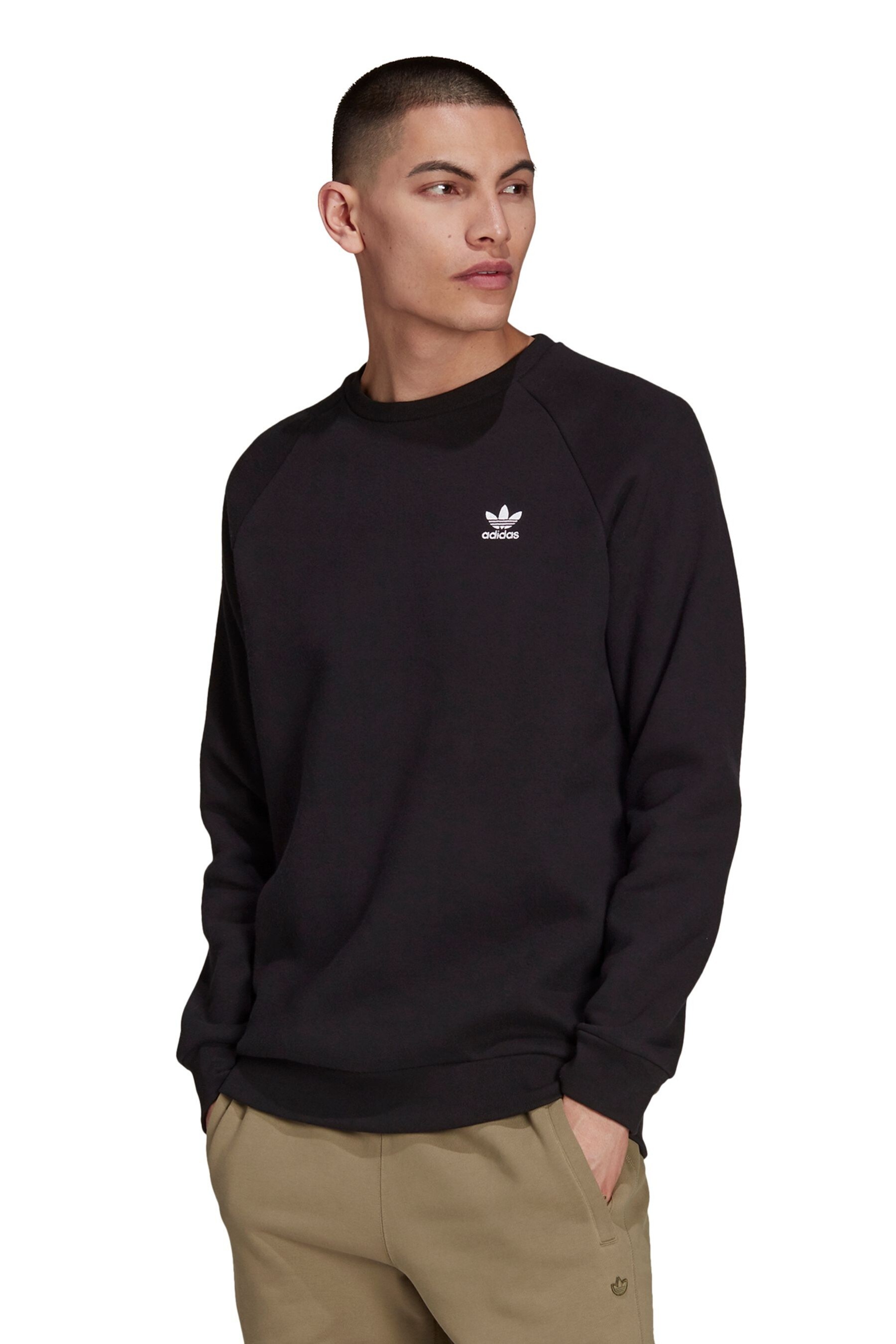 Buy adidas Originals Adicolor Essentials Trefoil Crewneck Sweatshirt from Next Luxembourg