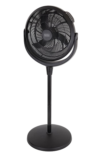 Black & Decker White 16 Inch High Velocity Power Stand Fan