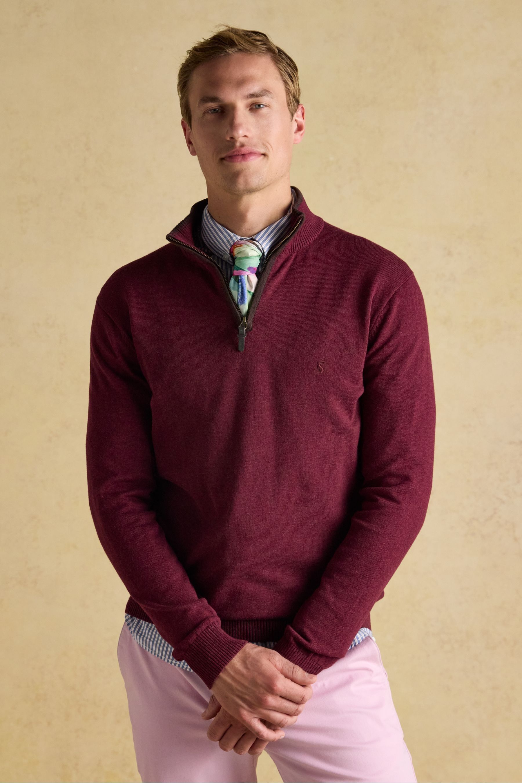 Joules half zip jumper deals