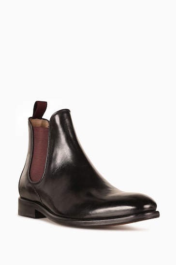 Oliver Sweeney Black Allegro Leather Chelsea Boots