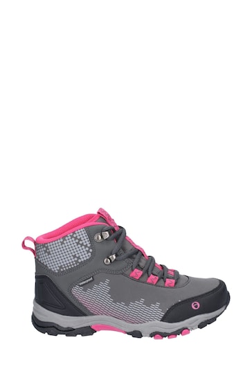 Ducklington Grey Lace-Up Hiking Waterproof Walking Boots