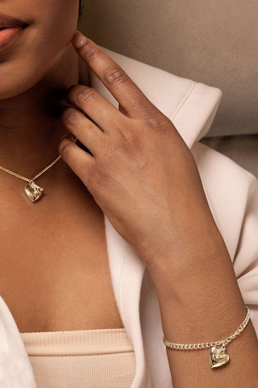 Caramel Jewellery London Gold Tone Chunky 'Cherish' Bracelet