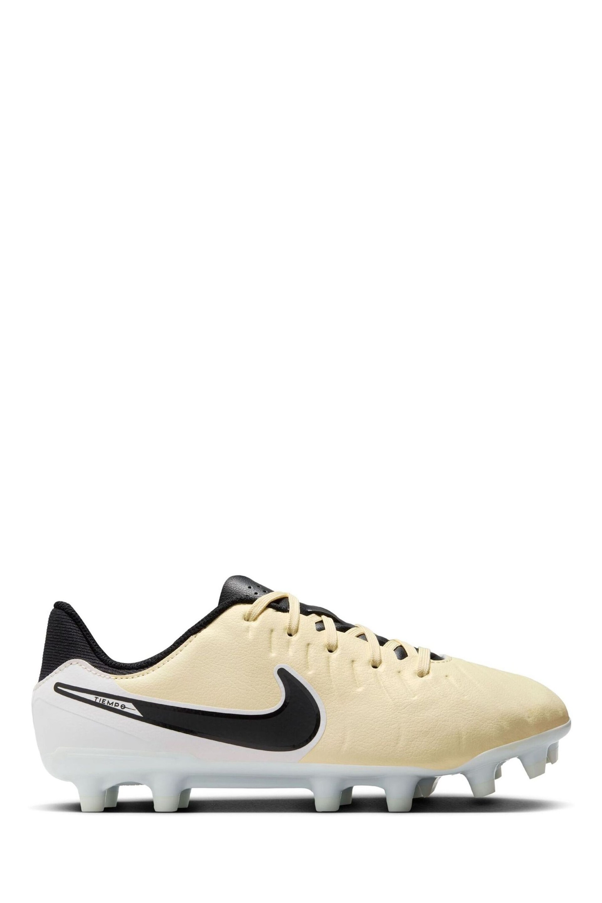 Nike Yellow Jr. Tiempo Legend 10 Academy Multi Ground Football Boots - Image 1 of 11