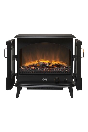 Buy Dimplex Black Cassia Electric Optiflame Stove Fireplace from the Next  UK online shop