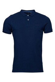 Superdry Dark Blue Vintage Destroy Polo Shirt - Image 5 of 7