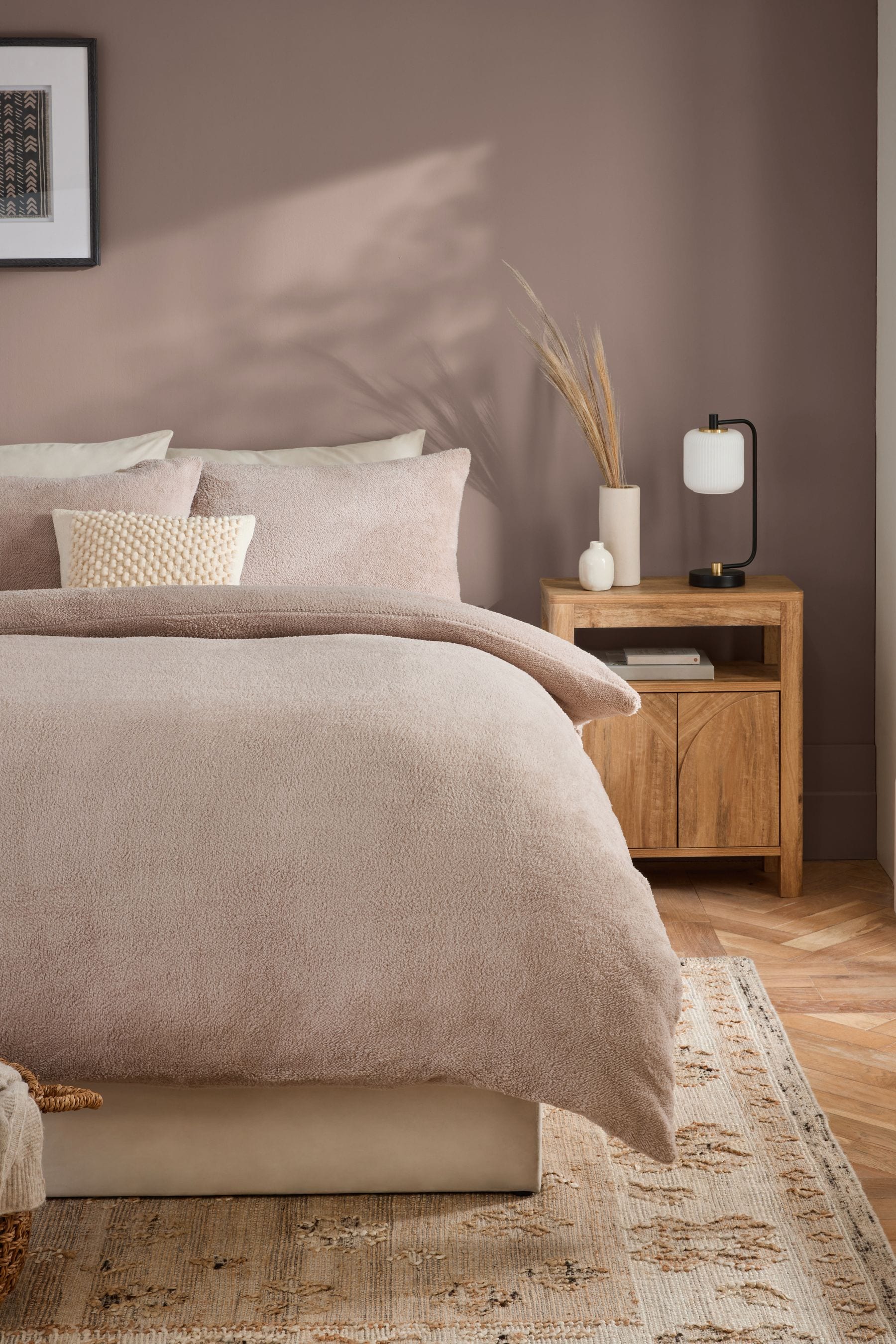 Buy Natural Soft Teddy Fleece Duvet Cover and Pillowcase Set from the Next UK online shop