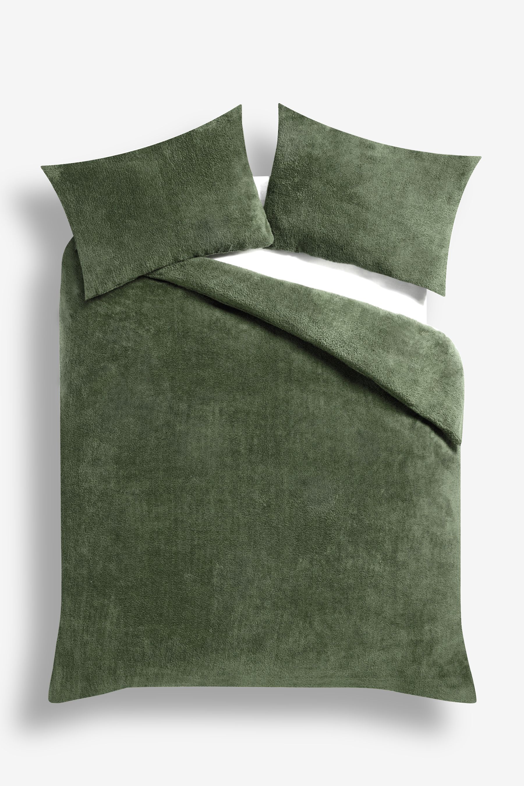 Green fleece duvet cover on sale