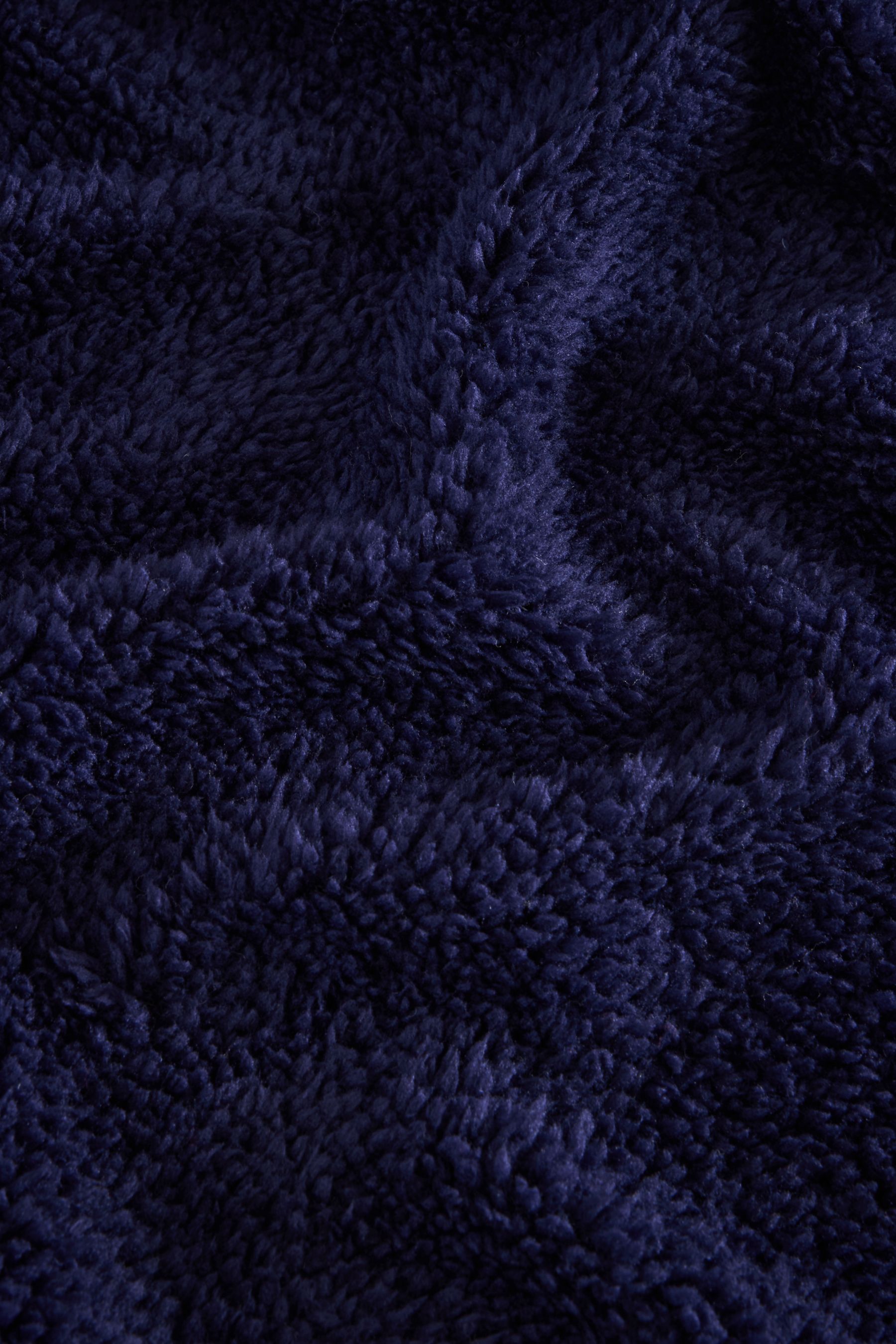 Buy Navy Blue Soft Teddy Fleece Duvet Cover and Pillowcase Set from Next Canada