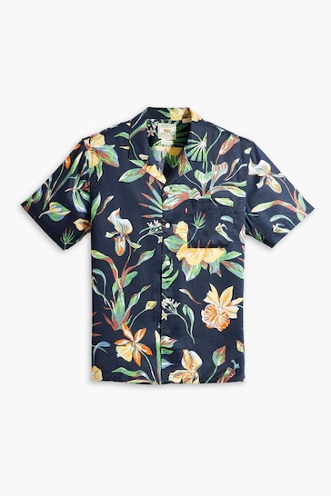 Levi's® Nepenthe Floral Navy Sunset Camp Shirt