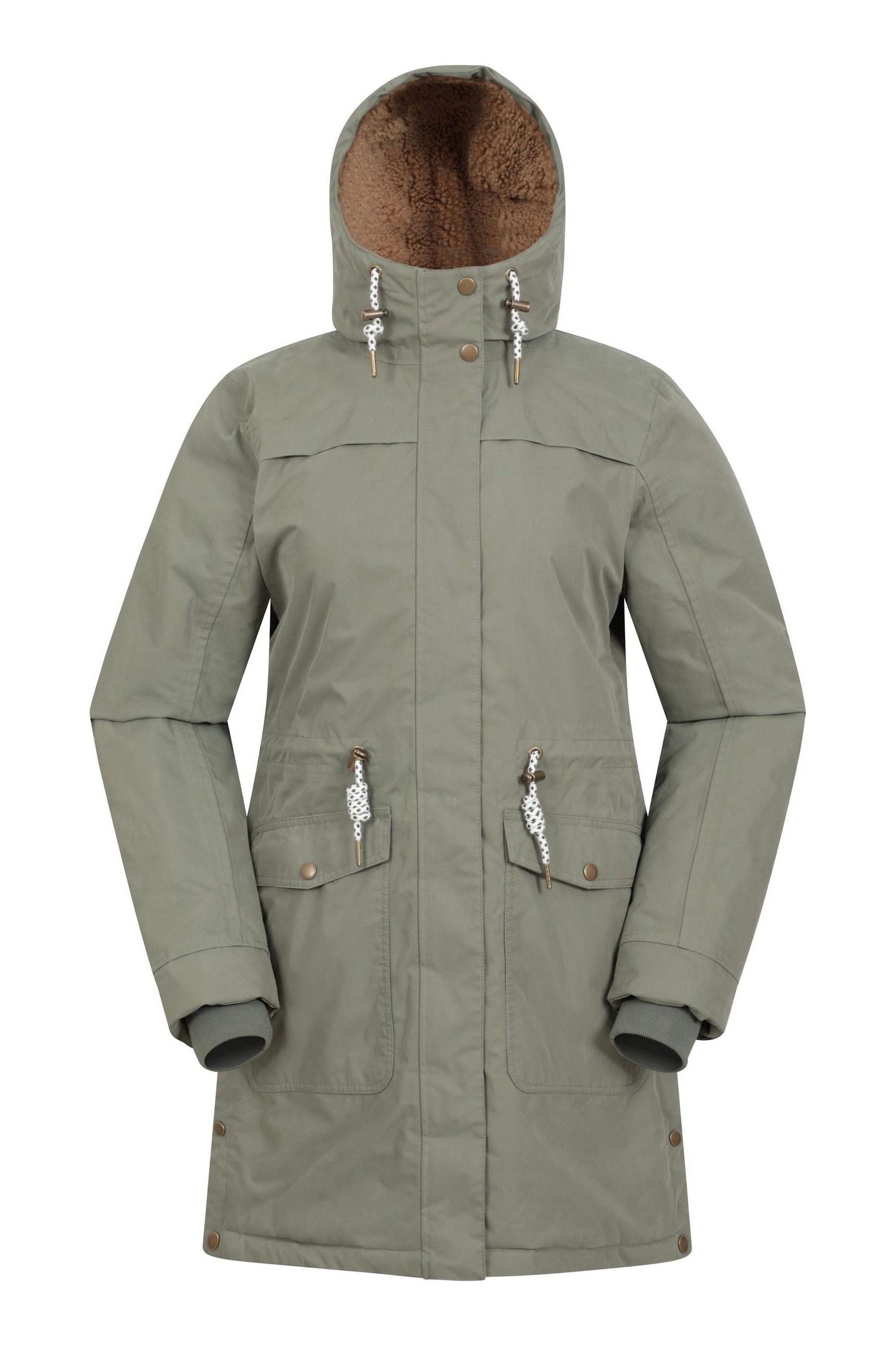 Green waterproof parka womens cheap