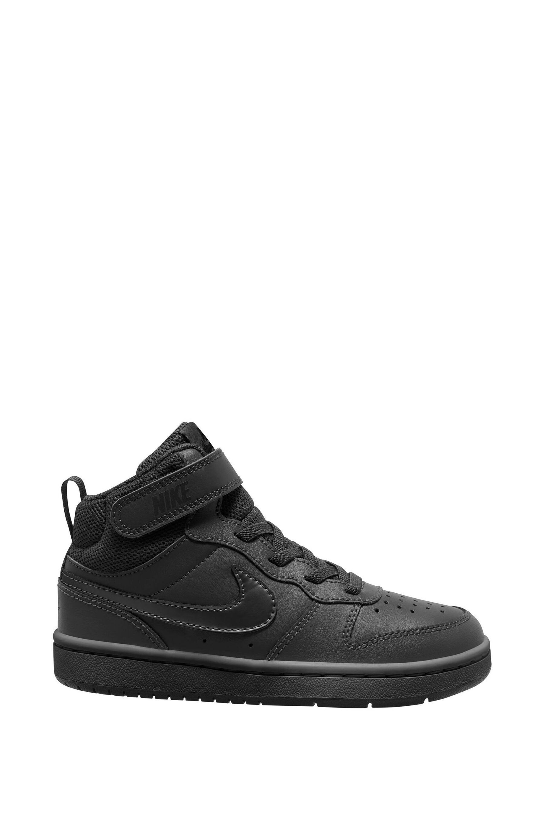 Buy Nike Black Junior Court Borough Mid Trainers from Next Luxembourg