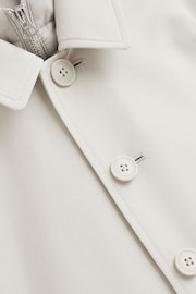 Reiss Stone Perrin Senior Trench With Funnel-Neck Insert - Image 7 of 7