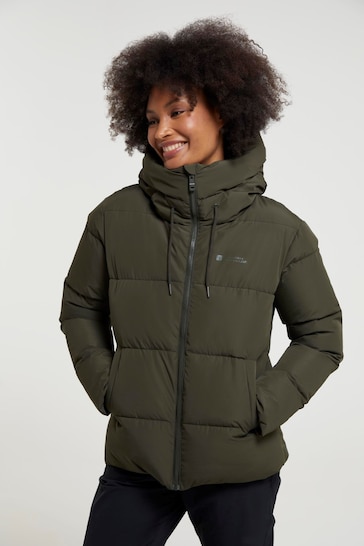 Mountain Warehouse Green Womens Toasty Short Padded Thermal Jacket