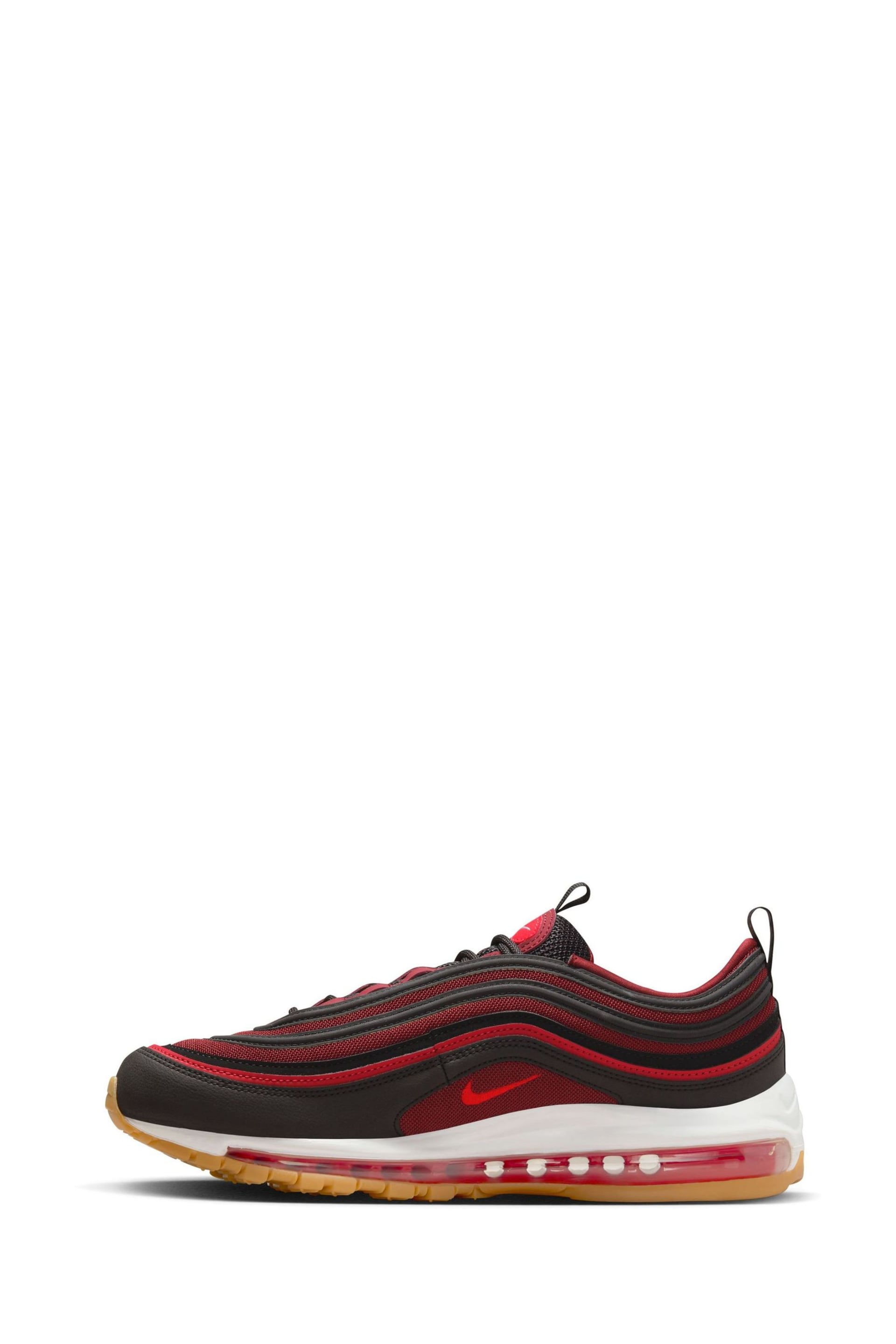 Nike Red/Black Air Max 97 Trainers - Image 4 of 11