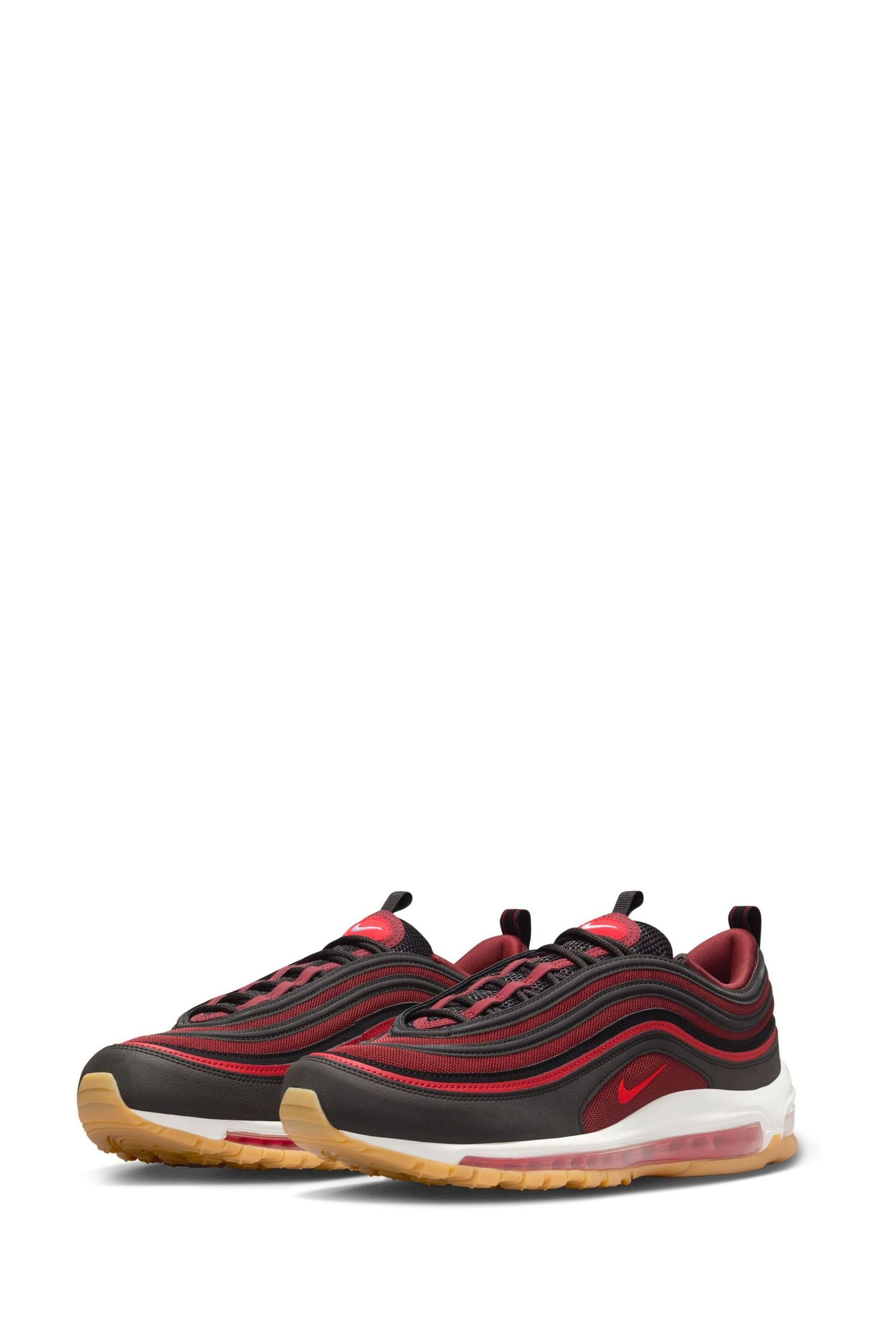 Nike Red/Black Air Max 97 Trainers - Image 5 of 11