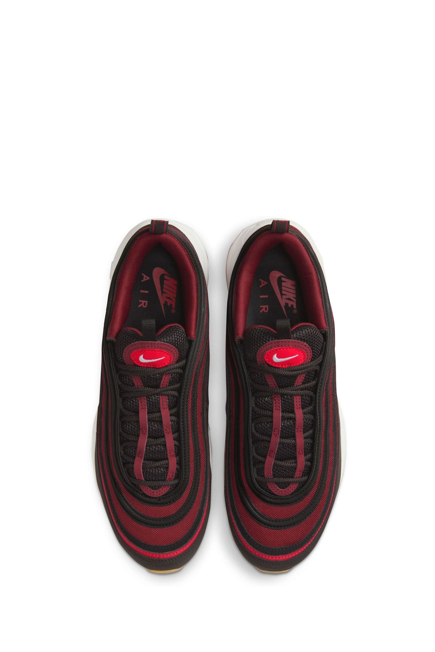 Buy Nike Red Black Air Max 97 Trainers from Next Luxembourg