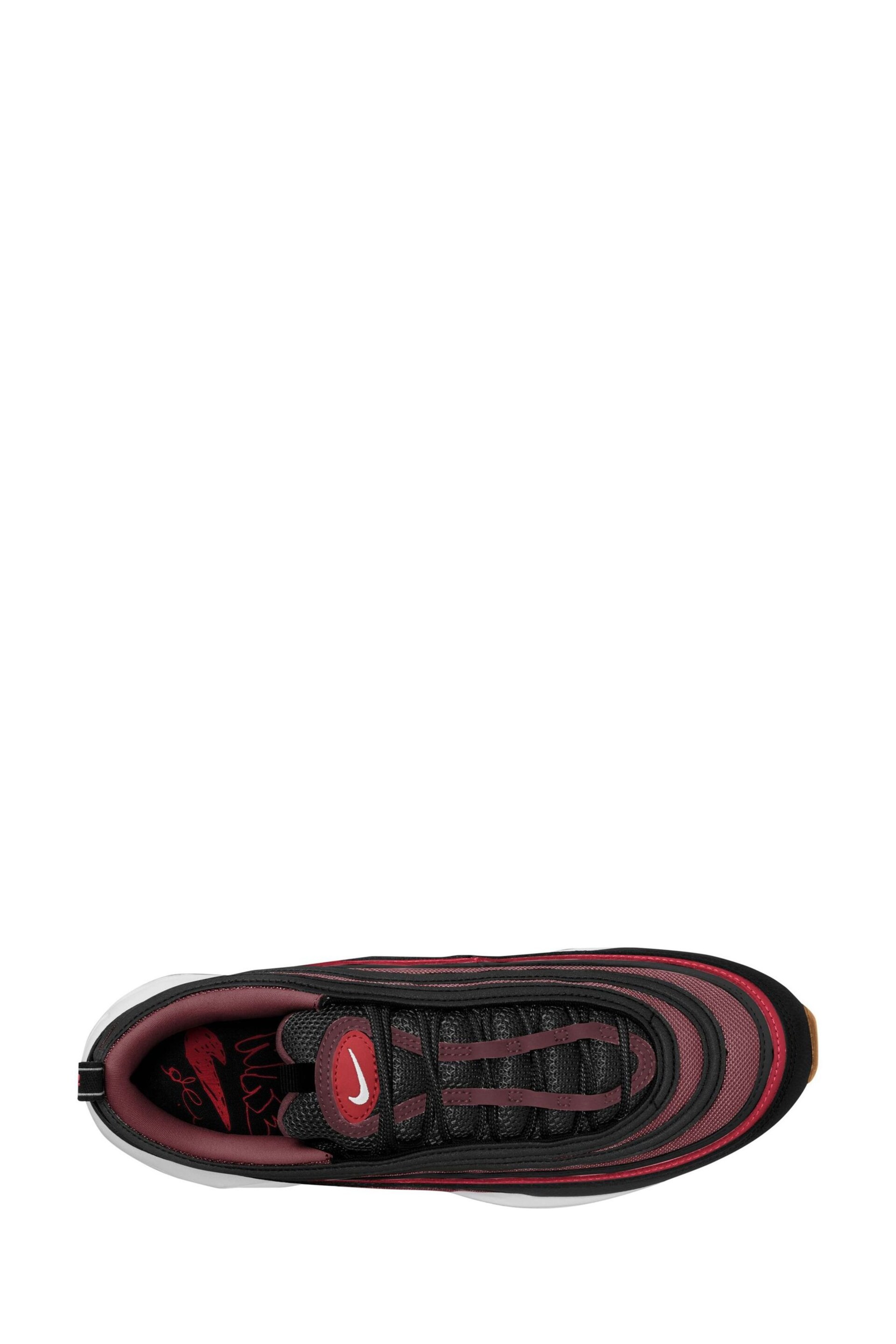 Nike Red/Black Air Max 97 Trainers - Image 8 of 11