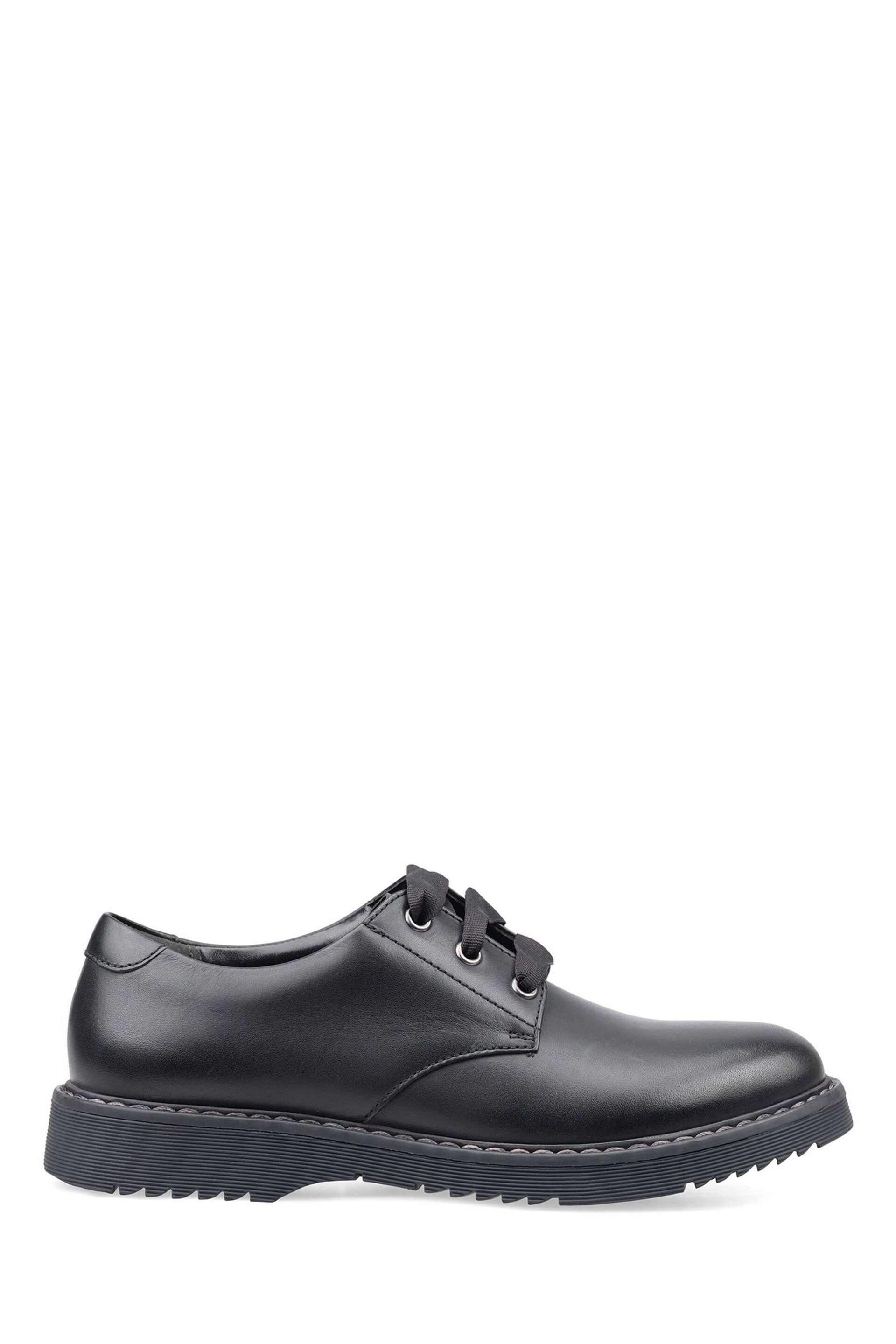 Start-Rite Impact Lace Up Black Leather School Shoes F Fit - Image 1 of 5