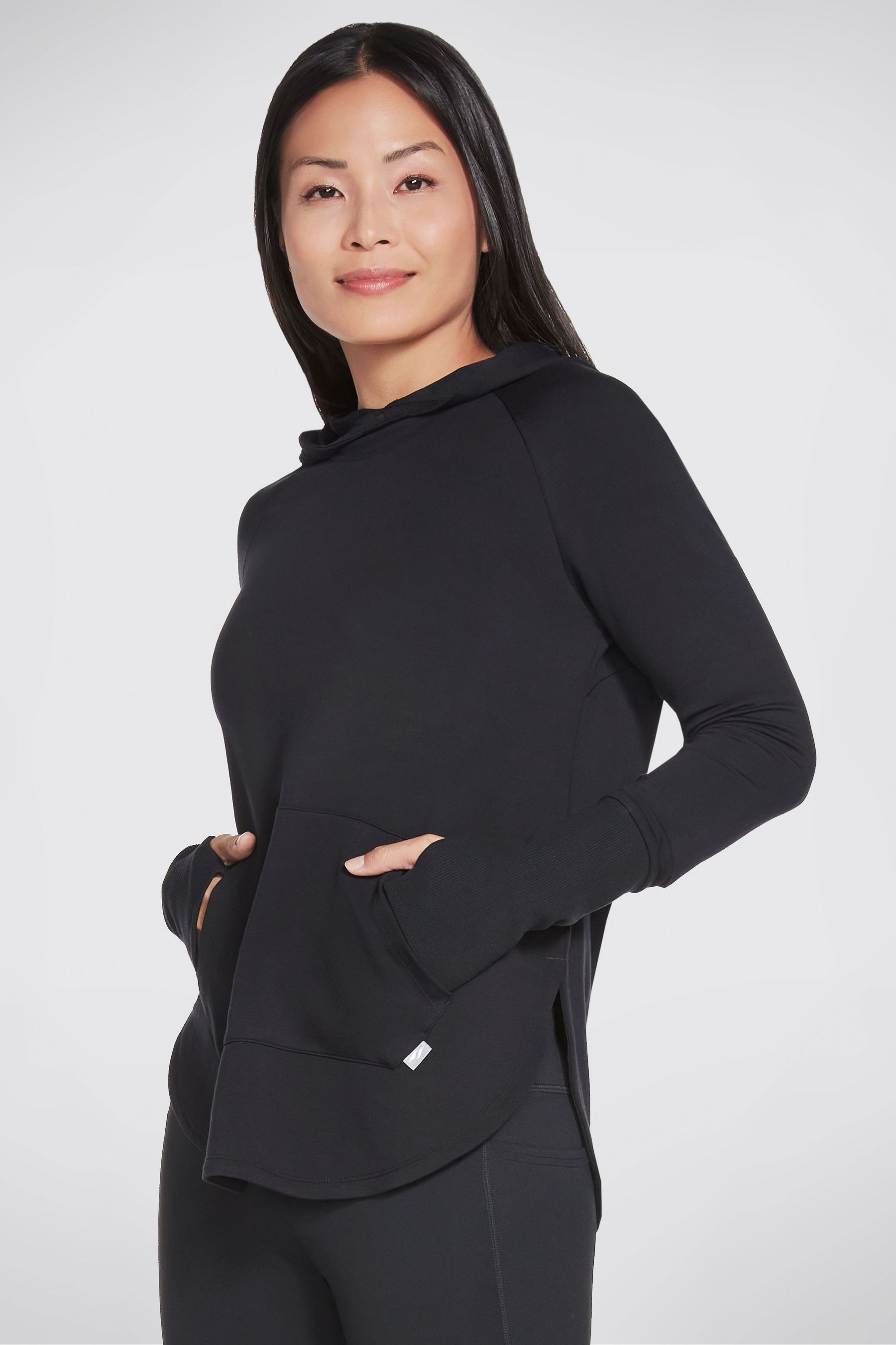 Skechers hoodie womens shop black