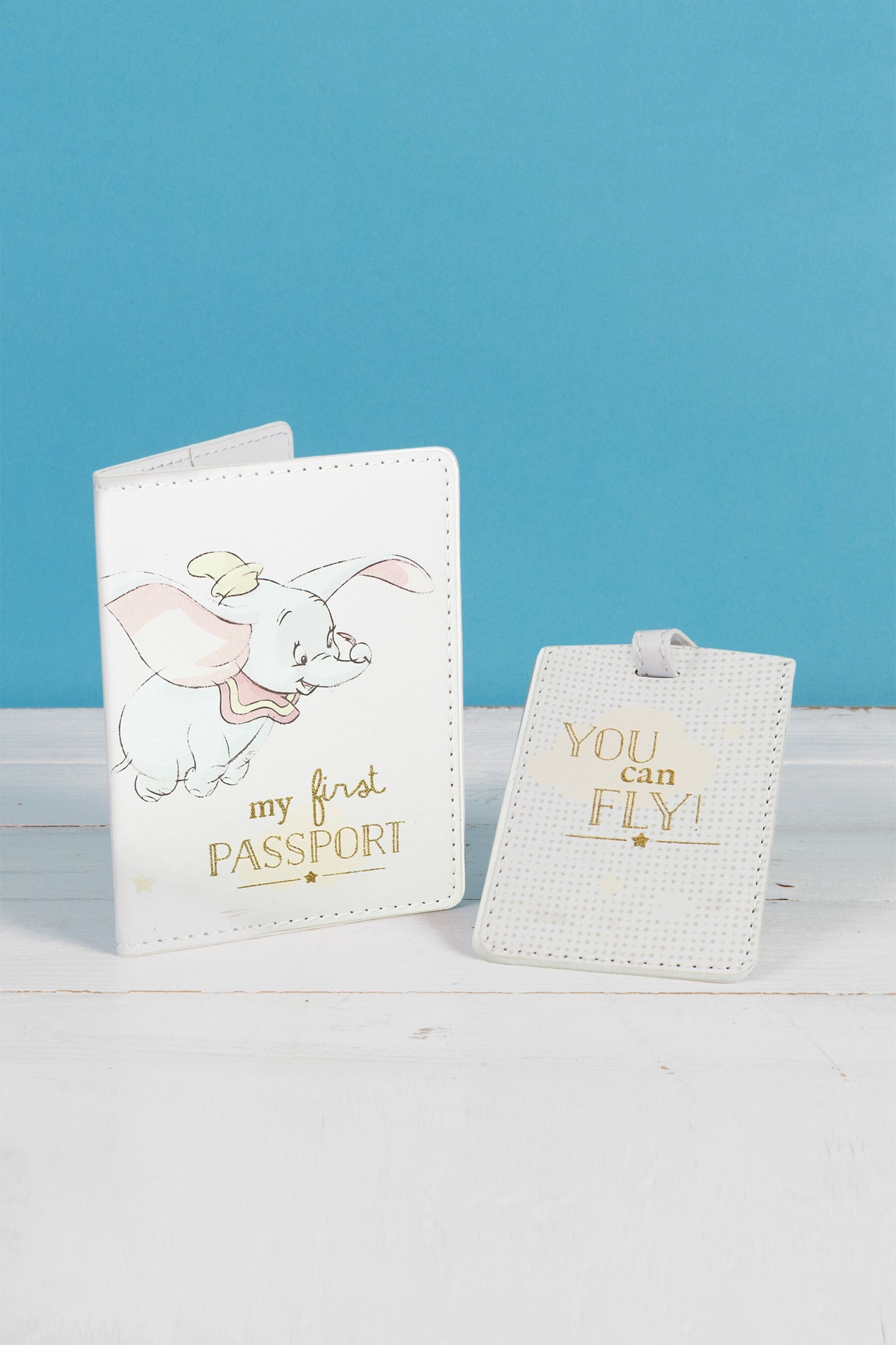 Buy White Magical Beginnings Dumbo Passport and Luggage Tag Set from the Next UK online shop