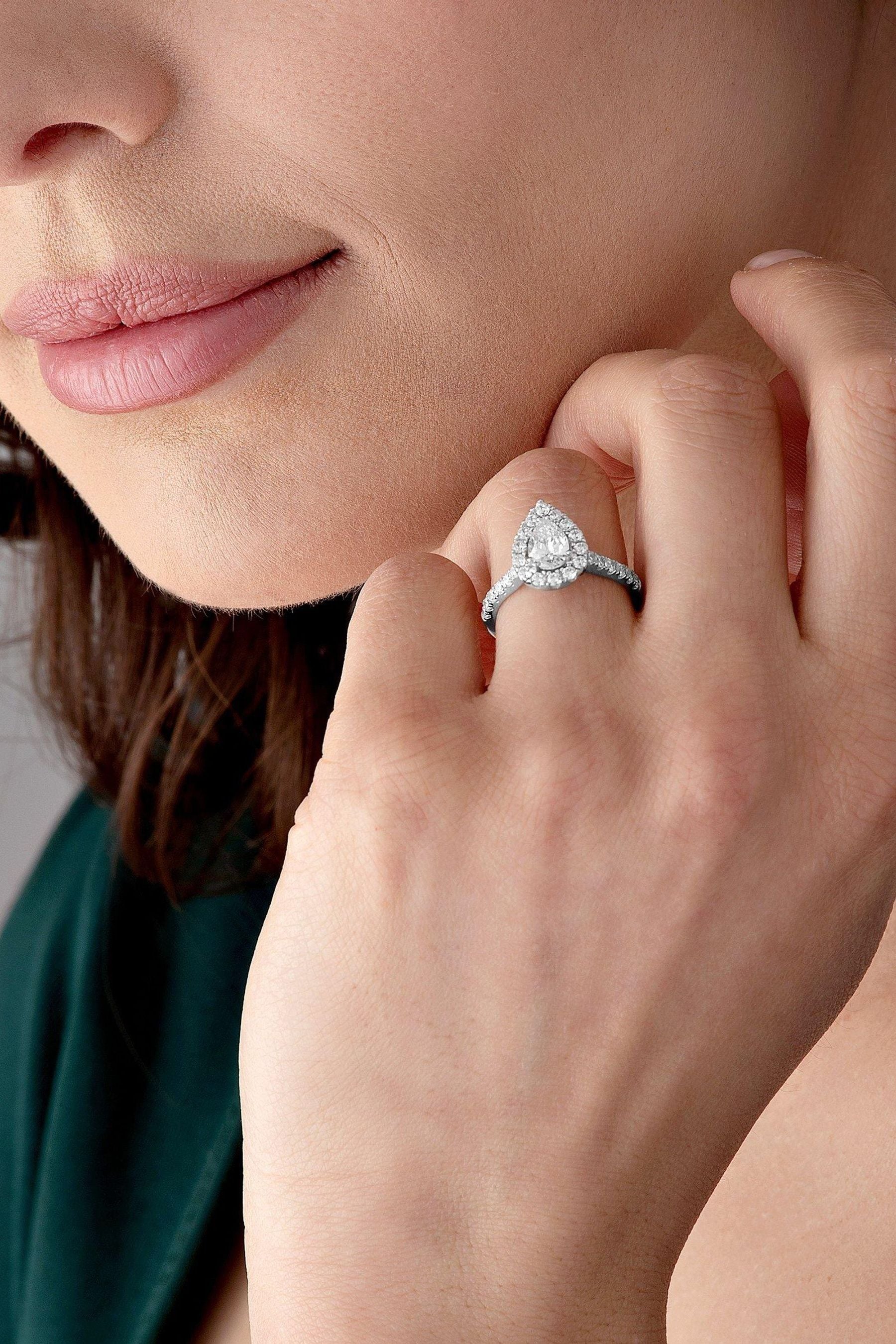 Beaverbrooks pear engagement ring hotsell