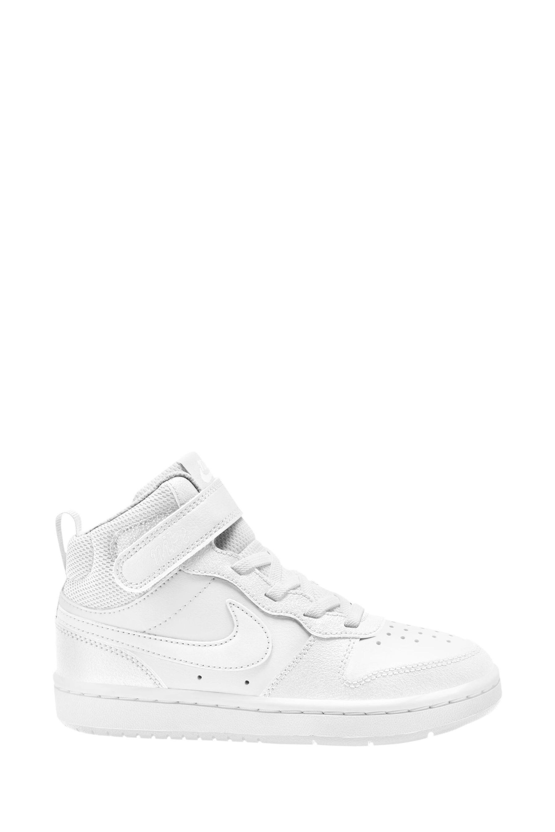 Nike white mid top