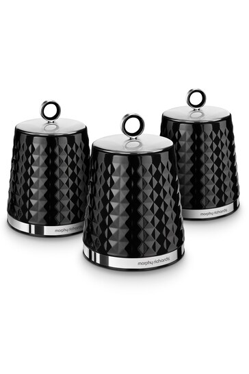 Morphy Richards Set of 3 Clear Dimensions Storage Jars