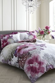 Laurence Llewelyn-Bowen Pink Mayfair Lady Large Floral Duvet Cover and Pillowcase Set - Image 3 of 4