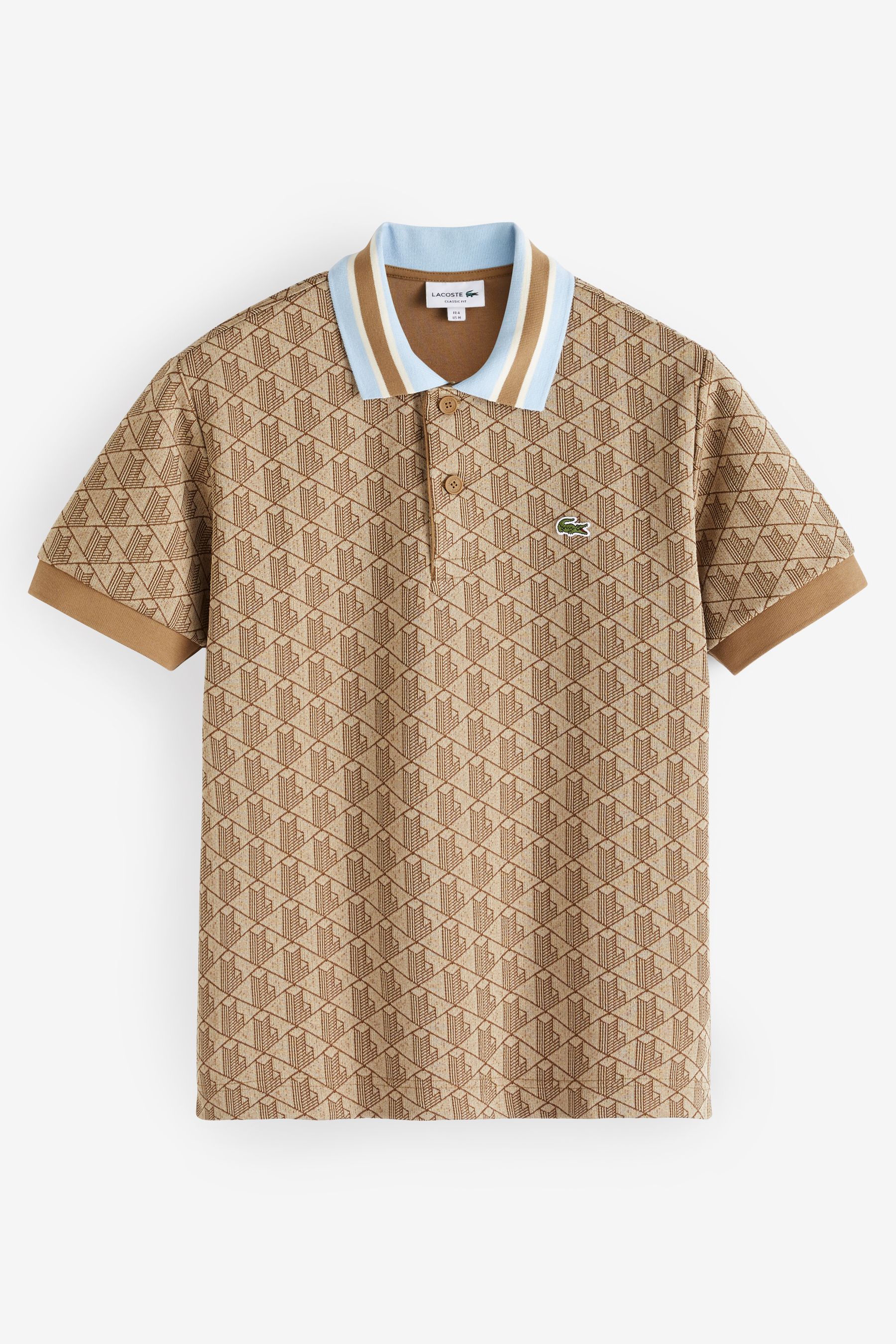 Buy Lacoste Monogram Polo Shirt from the Next UK online shop