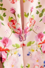 Baker by Ted Baker Pink Satin Floral Dress - Image 7 of 8
