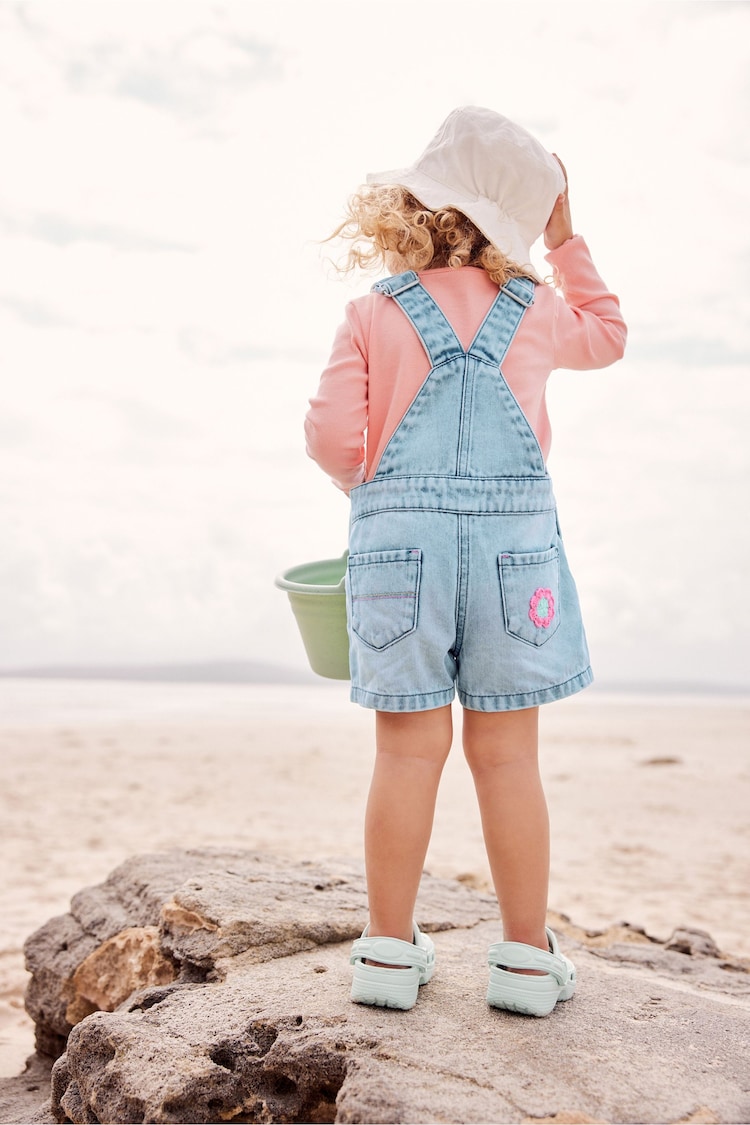 Pale Pink T-Shirt Cotton Rich Long Sleeve Rib T-Shirt (3mths-7yrs) - Image 3 of 3