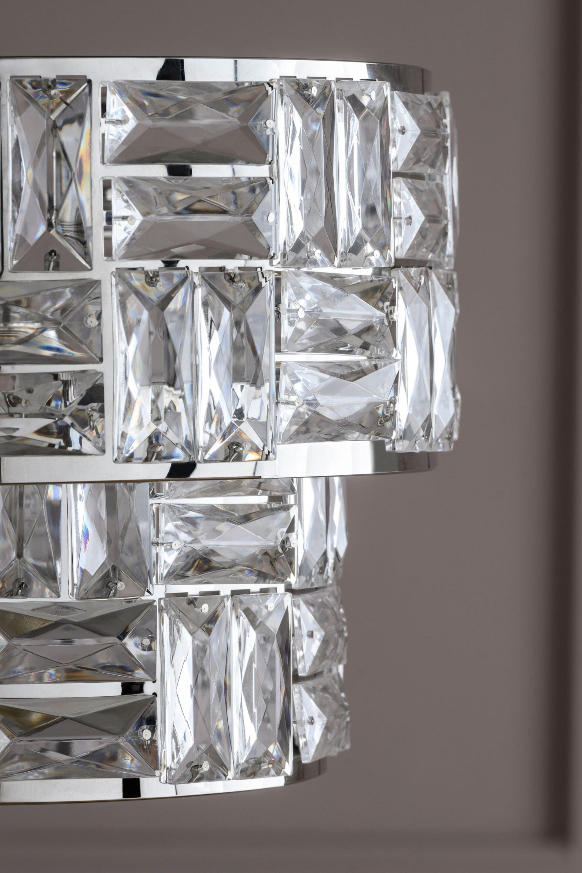 Chrome Alexis Easy Fit Pendant Lamp Shade - Image 4 of 7