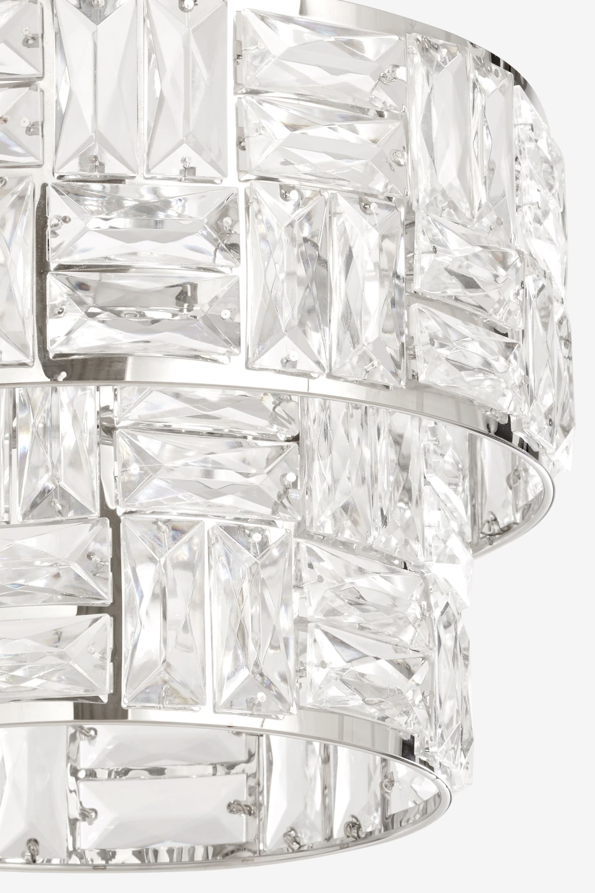 Chrome Alexis Easy Fit Pendant Lamp Shade - Image 5 of 7