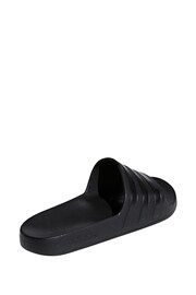 adidas Black Sportswear Adilette Aqua Slides - Image 4 of 9